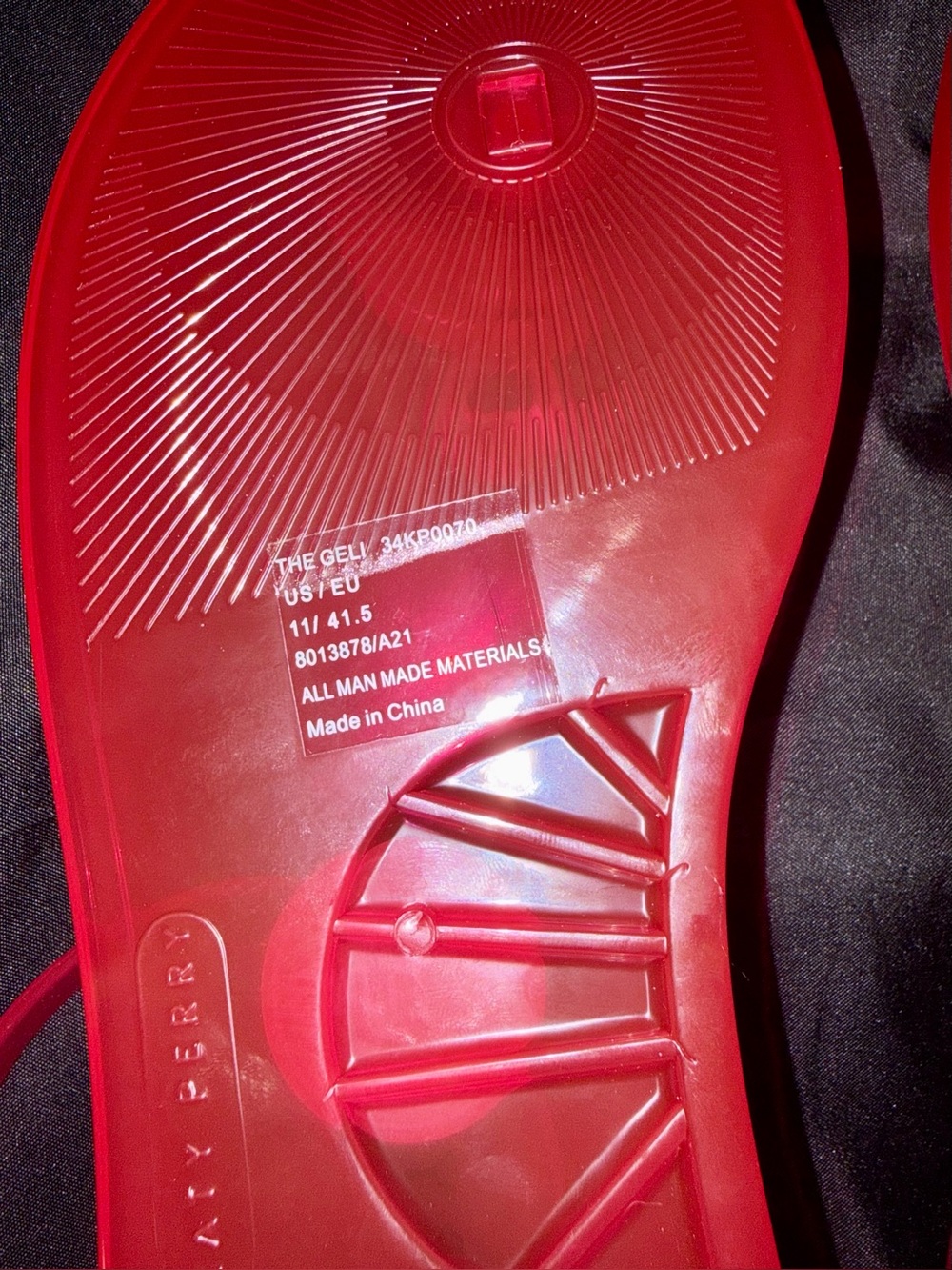 Katy Perry Bright Pink Flamingo Jelly Sandals - Picture 6 of 11